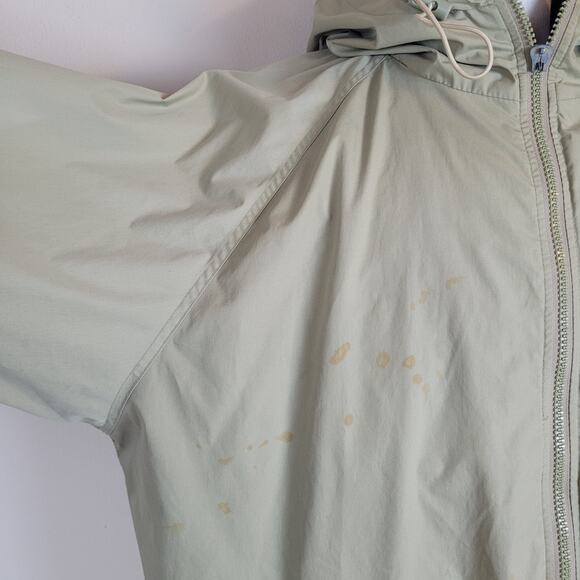 Vintage Pro Player Jacket Mens XXL Khaki Oakland Raiders Zip Hooded 90s WORN - Picture 15 of 16